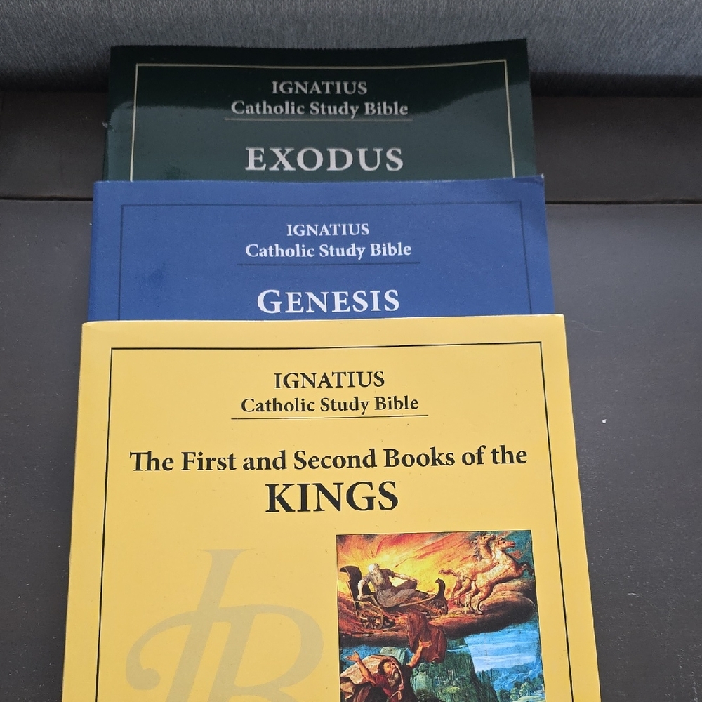 Catholic Study Bible Set - Yellow, Blue, Green